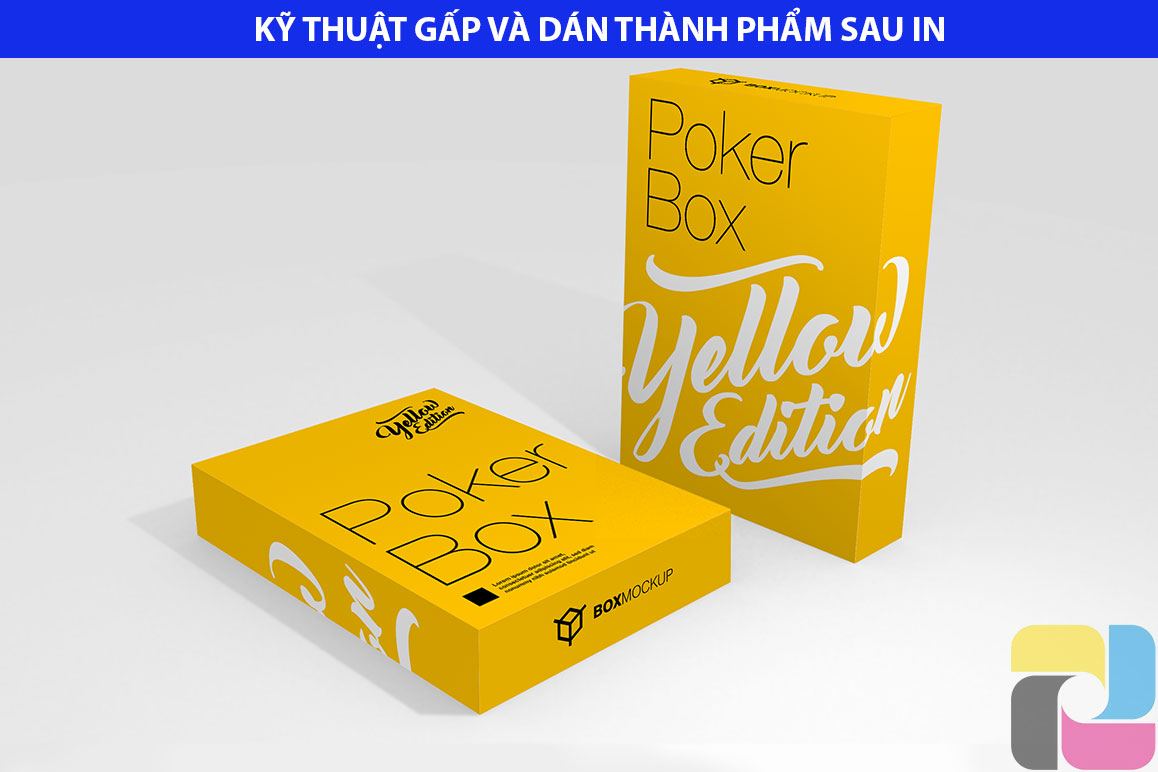 Kỹ thuật gấp và dán thành phẩm sau in | In Gia Công