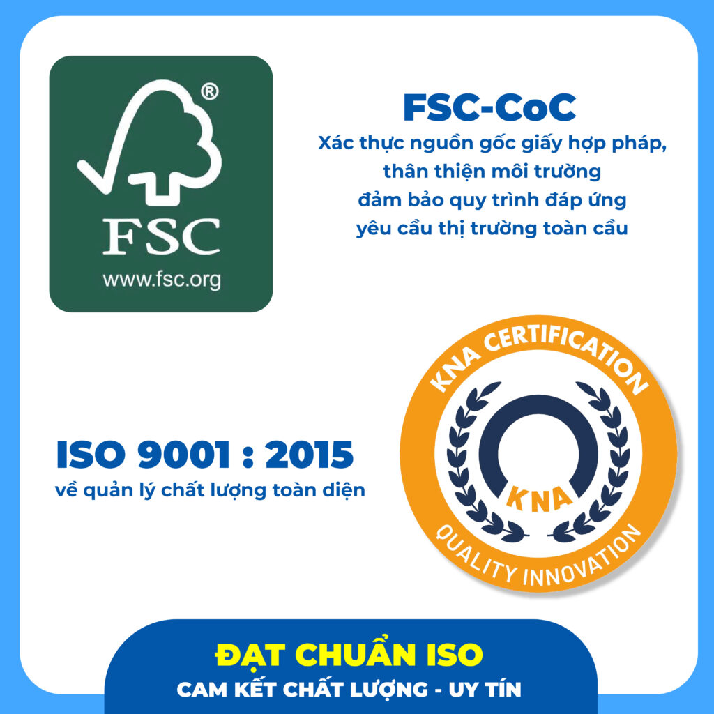 đạt chuẩn chất lượng in ấn